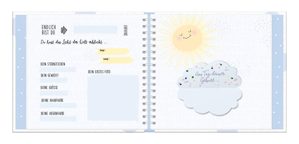 grafik-werkstatt-babyalbum-mein-erstes-jahr-junge-mit-meilensteinkarten image 4