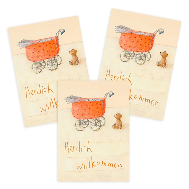 gr-tz-verlag-gl-ckwunschkarten-geburt-3er-set-klappkarten-m-dchen-und-junge-mit- image 1