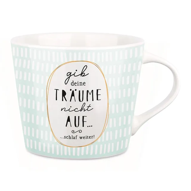 grafik-werkstatt-schreibkram-manufaktur-tasse-tr-ume-porzellan-420-ml-echtgold image 1