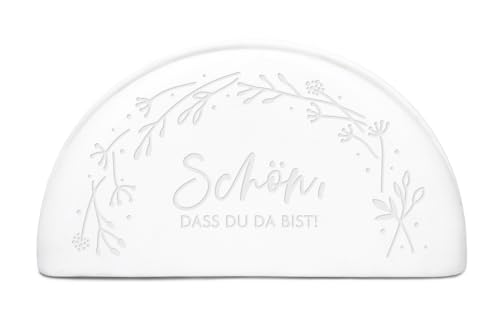 grafik-werkstatt-serviettenhalter-sch-n-dass-du-da-bist-keramik-wei image 3