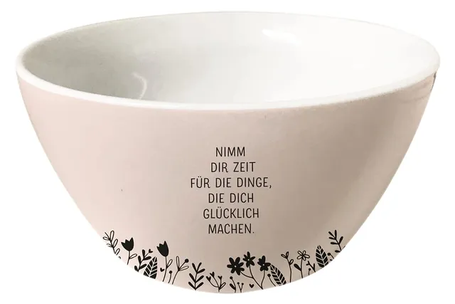 grafik-werkstatt-m-sli-schale-nimm-dir-zeit-wei-61757-porzellan-sch-ssel-13-5-cm image 1