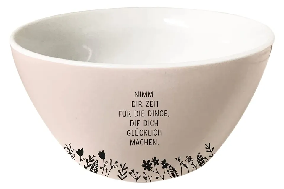 grafik-werkstatt-m-sli-schale-nimm-dir-zeit-wei-61757-porzellan-sch-ssel-13-5-cm image 1