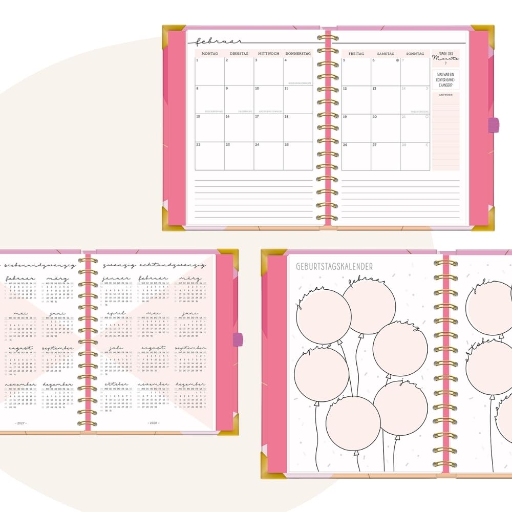 grafik-werkstatt-classic-line-terminplaner-a5-premium-2027-kreise-hardcover image 5