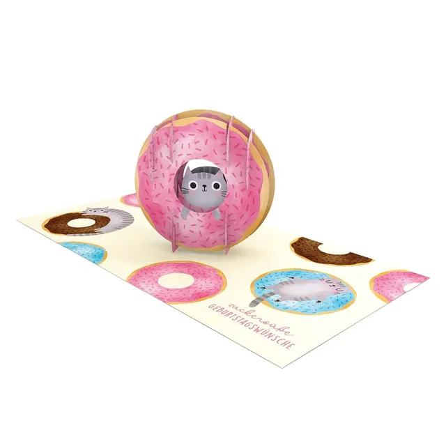 grafik-werkstatt-pretty-pop-up-karte-3d-geburtstag-zuckers-e-geburtstagsw-nsche- image 1