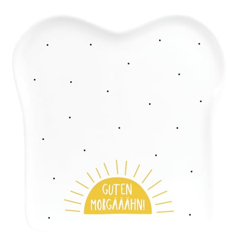 grafik-werkstatt-toast-teller-guten-morg-hn-porzellan-15-5-x-14-5-cm-gelb-wei image 6