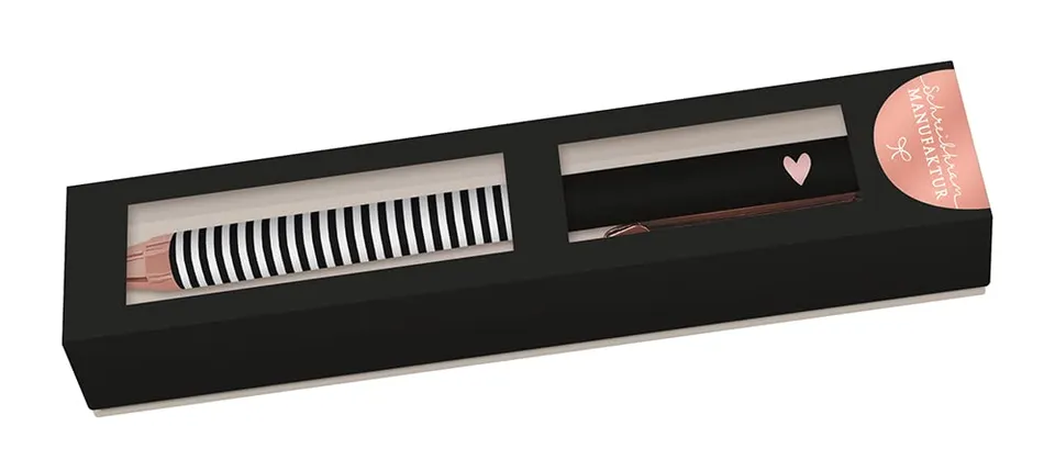 grafik-werkstatt-kugelschreiber-drehmechanik-herz-64141-kugelschreiber-mit-ros-g image 1