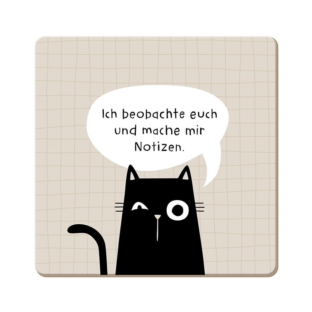 grafik-werkstatt-untersetzer-aus-kork-ich-beobachte-euch-bunt-9-5-x-9-5-cm image 1