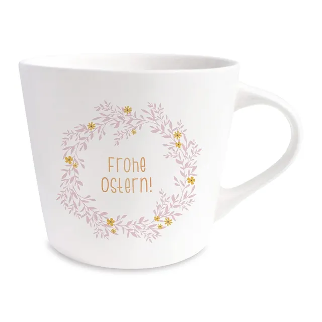 grafik-werkstatt-kaffee-tasse-frohe-ostern-porzellan-mit-100-echtgold-420-ml image 1