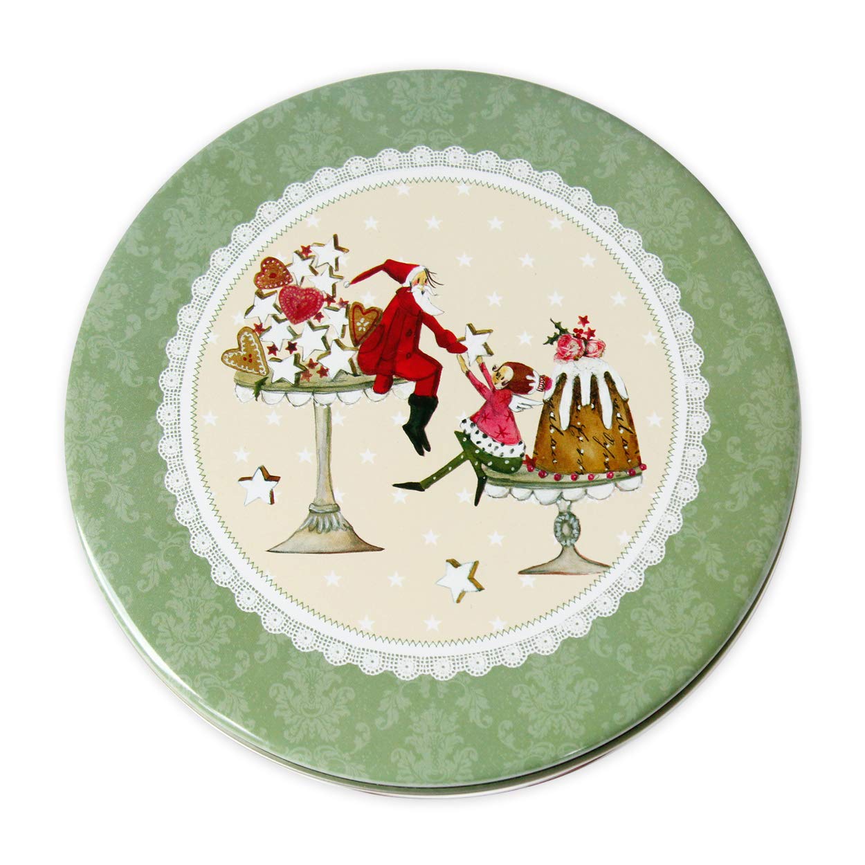 gr-tz-verlag-keksdose-retro-weihnachtskonditorei-runde-blechdose-rot image 2