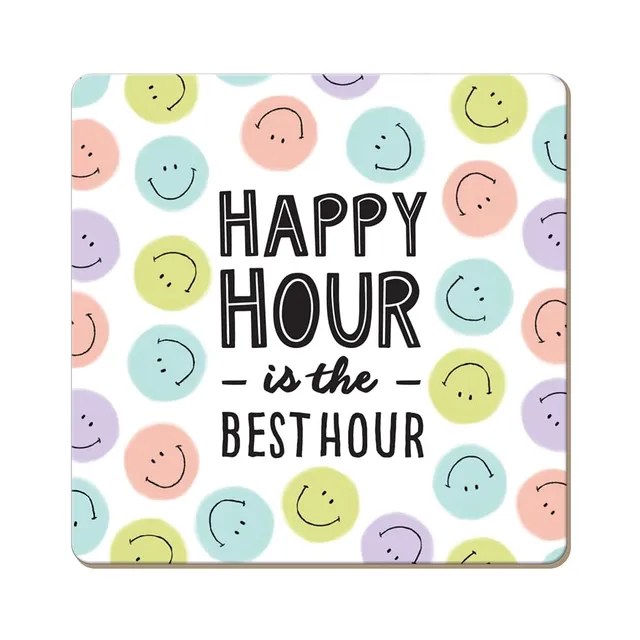 grafik-werkstatt-kork-untersetzer-happy-hour-9-5x9-5-cm image 1