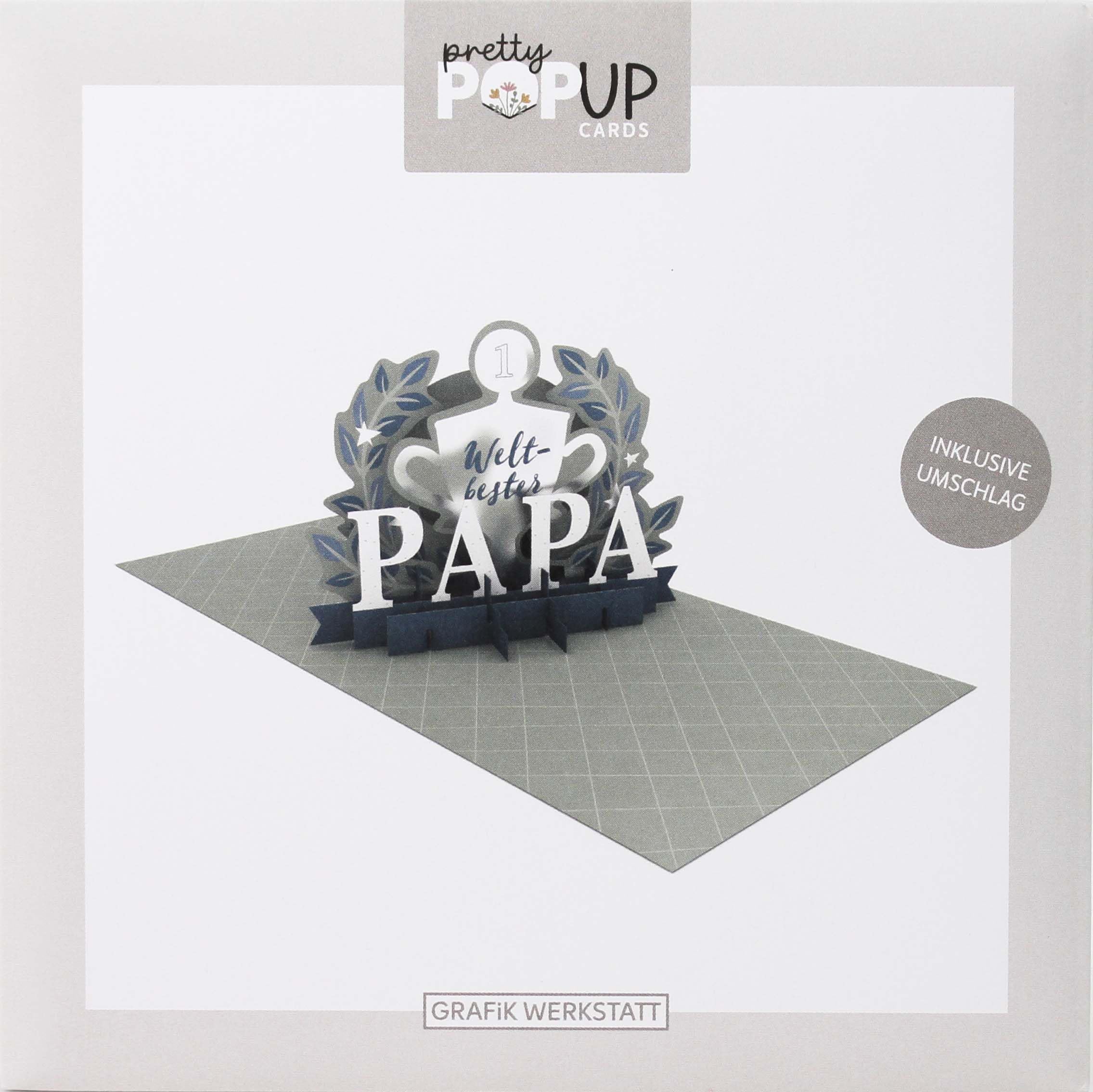 grafik-werkstatt-pretty-pop-up-karte-weltbester-papa-14x14-cm image 2