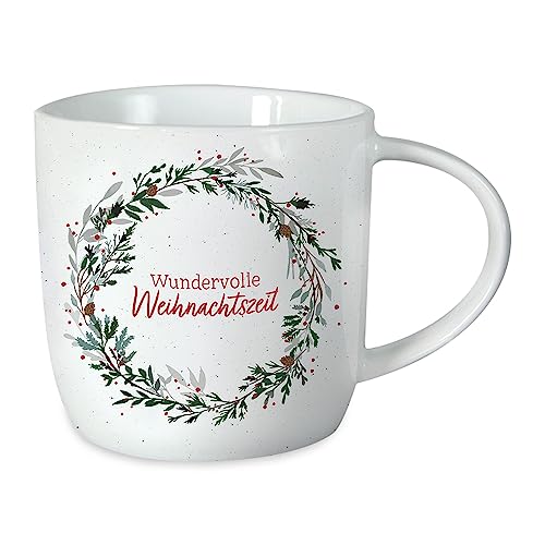grafik-werkstatt-kaffeetasse-porzellan-300-ml-wundervolle-weihnachtszeit-rot-gr- image 2