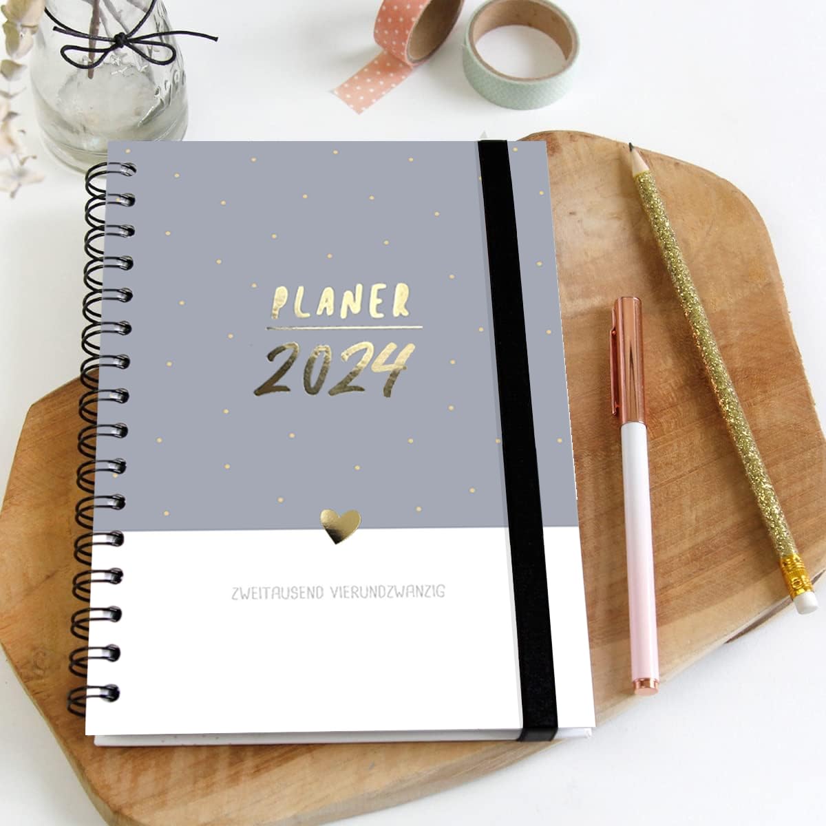 gr-tz-verlag-terminplaner-organizer-2024-a5-1-woche-2-seiten-ringbuch image 1