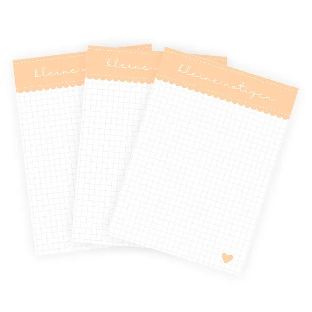 gr-tz-verlag-3er-set-notizblock-a6-kariert-kleine-notizen-60-blatt image 1