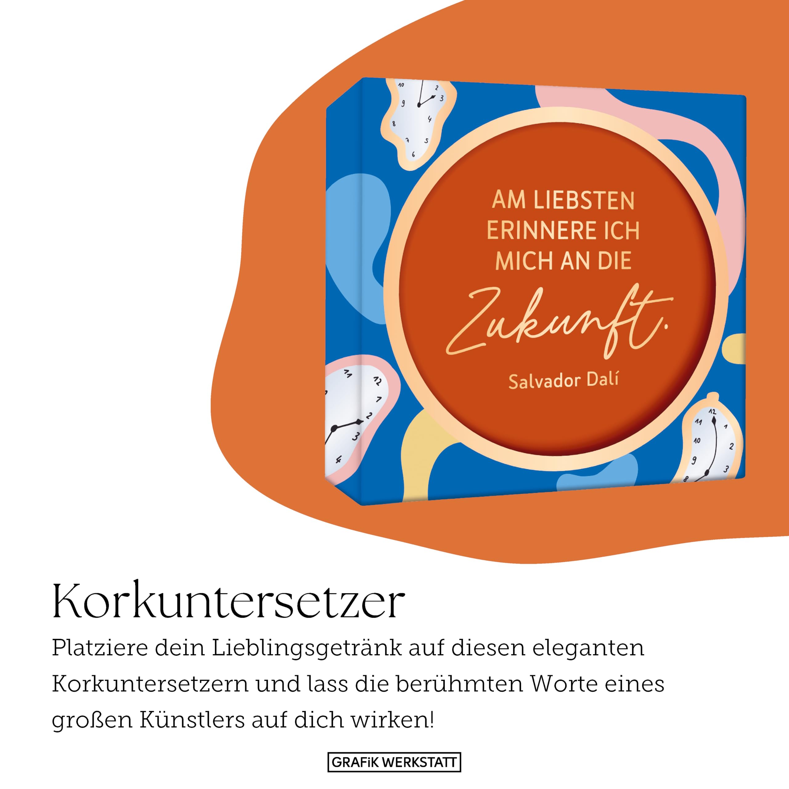 grafik-werkstatt-salvador-dal-kork-untersetzerset-rund-6-st-ck-10-5-cm-bunt image 3