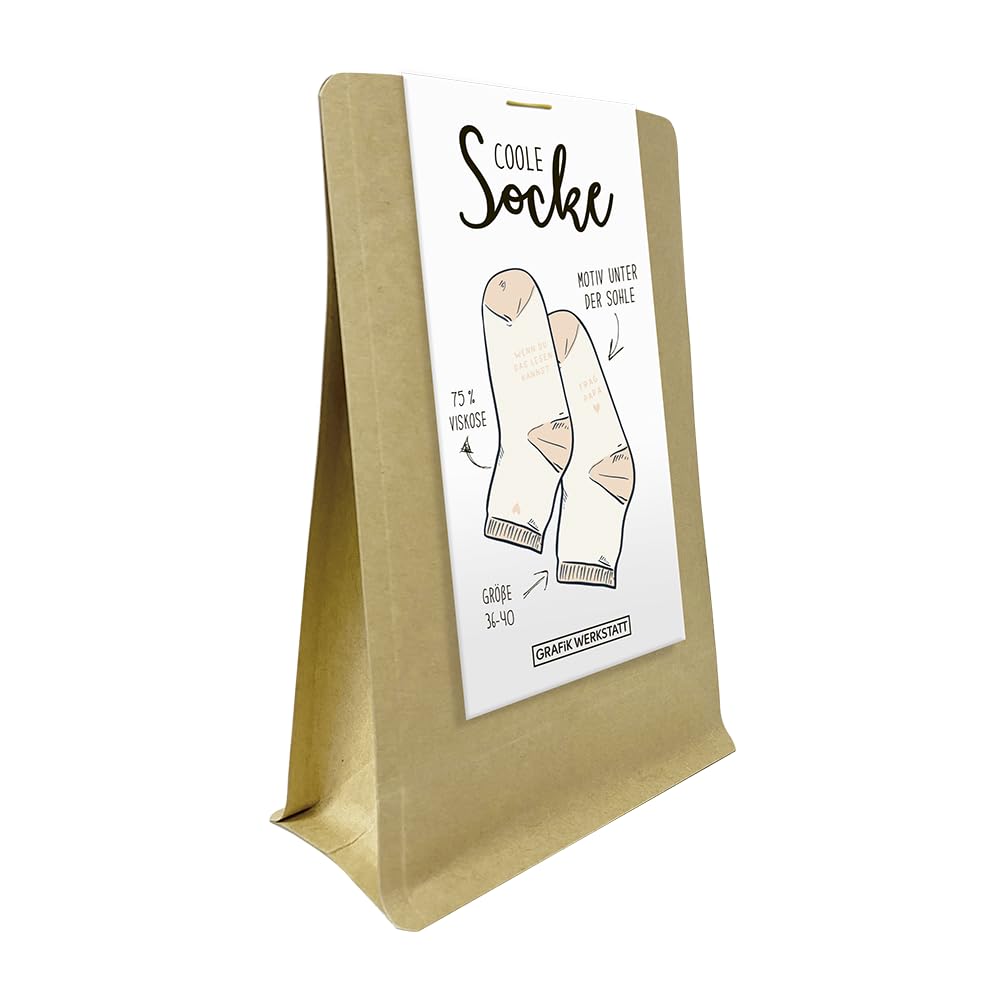 grafik-werkstatt-damen-herren-socken-frag-papa-gr-36-40-41-45 image 1
