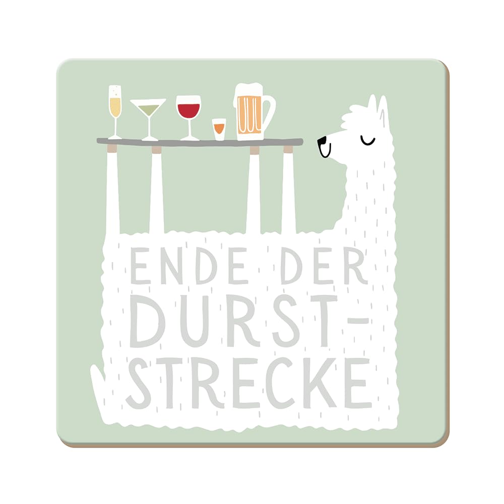 grafik-werkstatt-untersetzer-kork-ende-der-durststrecke-9-5-x-9-5-cm-bunt image 1