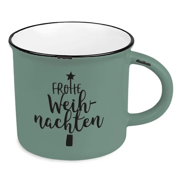 grafik-werkstatt-kaffeetasse-vintage-keramik-becher-400-ml-weihnachten-frohe-wei image 1
