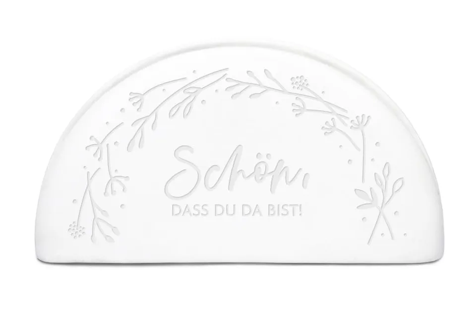 grafik-werkstatt-serviettenhalter-sch-n-dass-du-da-bist-keramik-wei image 1