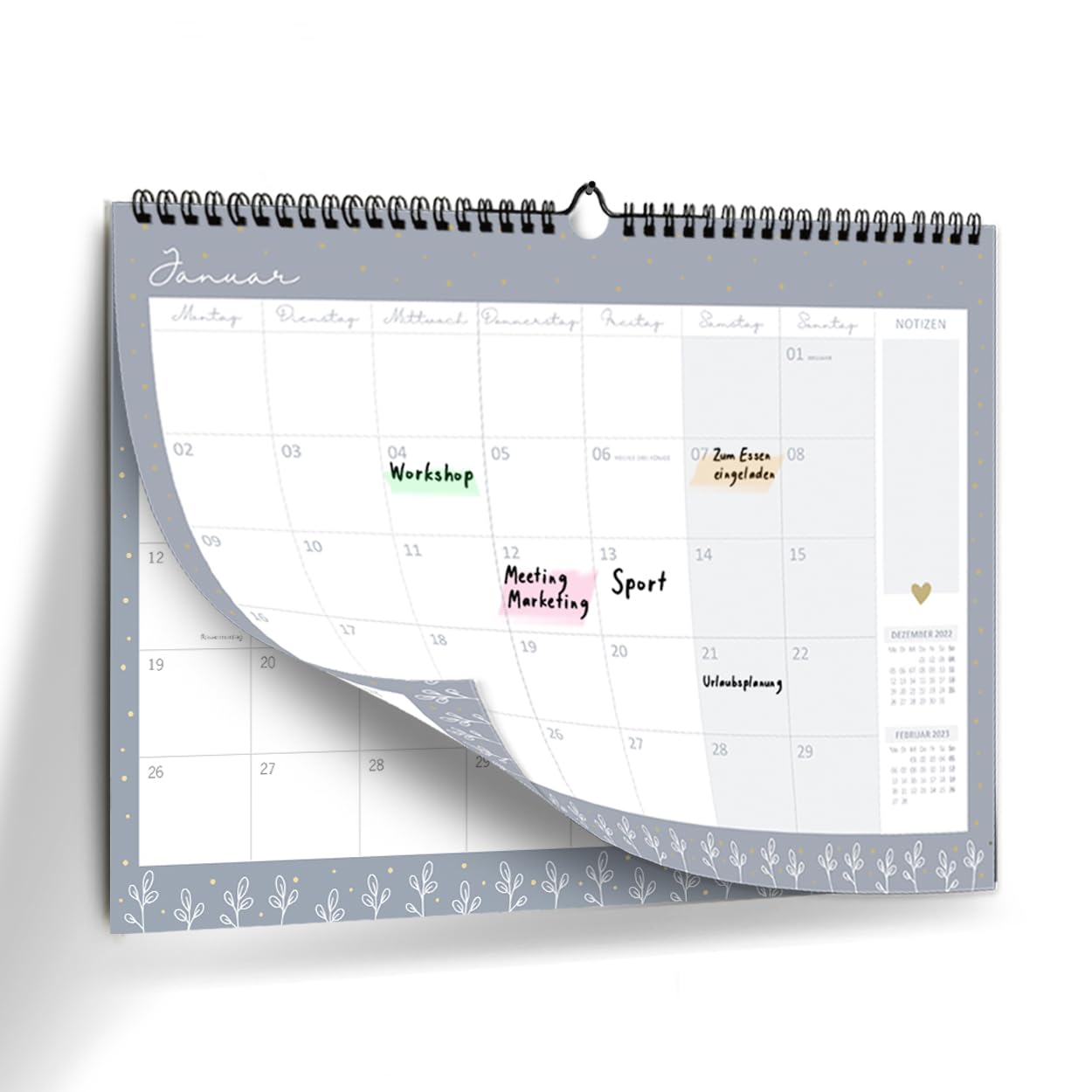 gr-tz-verlag-wandkalender-2024-monatskalender-a4-quer-spiralbindung image 1