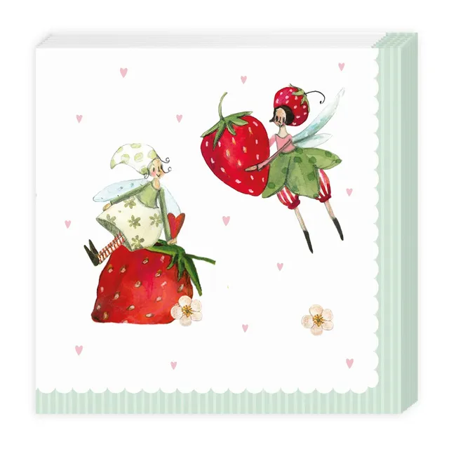 gr-tz-verlag-servietten-25x25-cm-erdbeeren-20-st-ck-3-lagig-sommer image 1