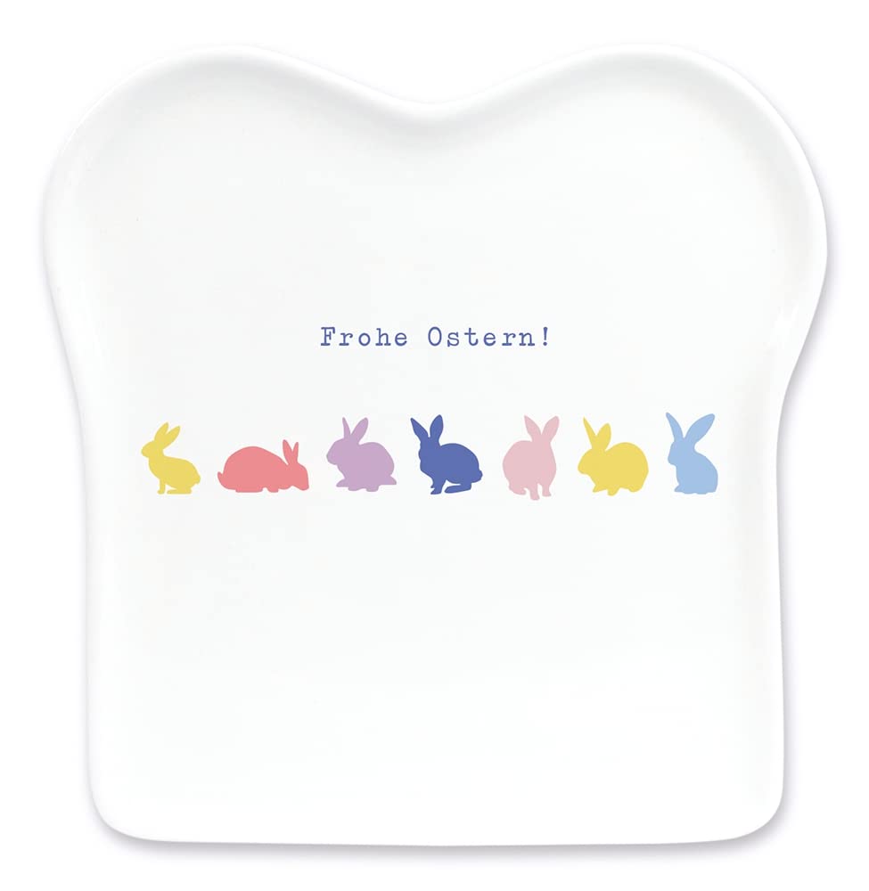 grafik-werkstatt-toast-teller-frohe-ostern-porzellan-14-5x15-5-cm image 1