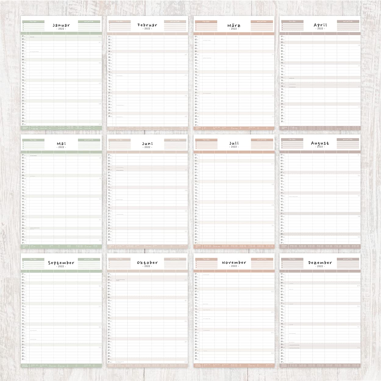 gr-tz-verlag-familienplaner-wandkalender-a4-5-spalten-mit-stickern image 6