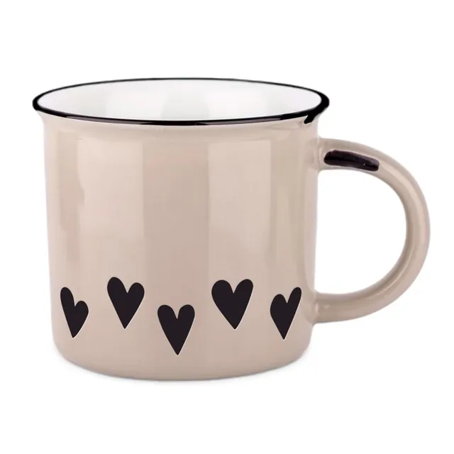 grafik-werkstatt-vintageart-kaffeetasse-herzen-keramik-400-ml-13-5-x-9-5-cm image 1