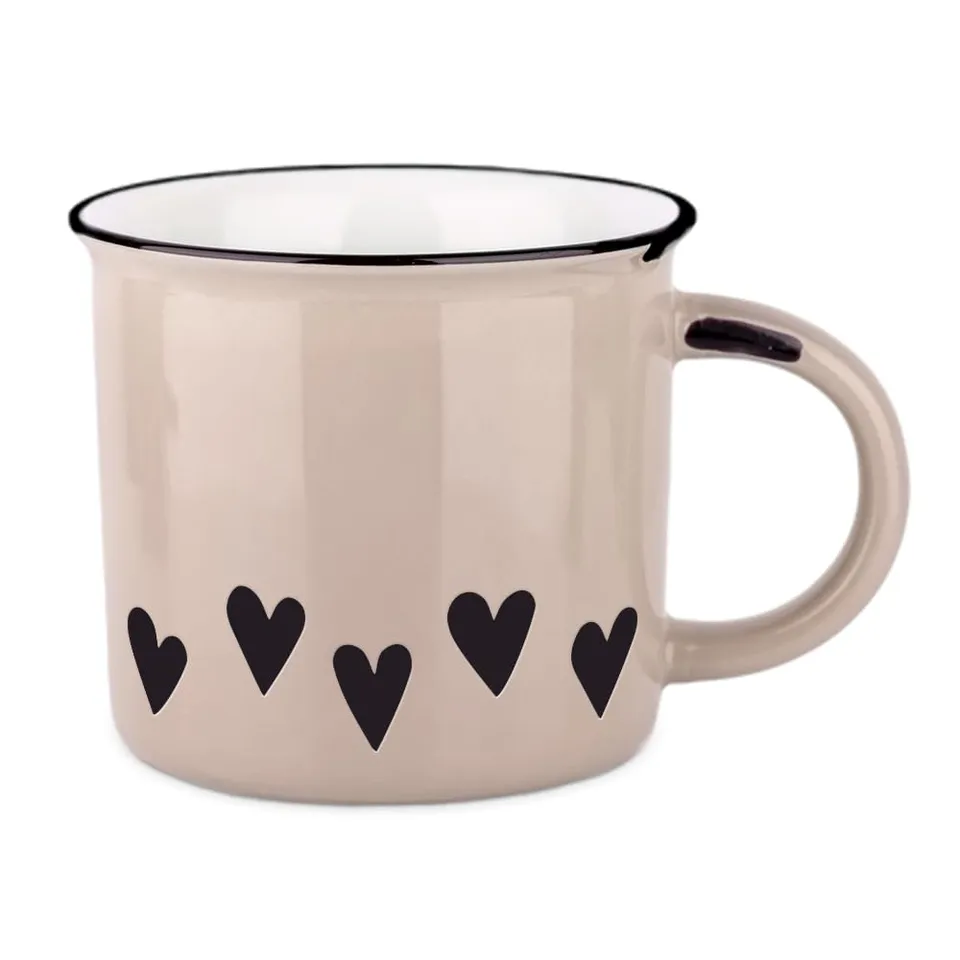 grafik-werkstatt-vintageart-kaffeetasse-herzen-keramik-400-ml-13-5-x-9-5-cm image 1