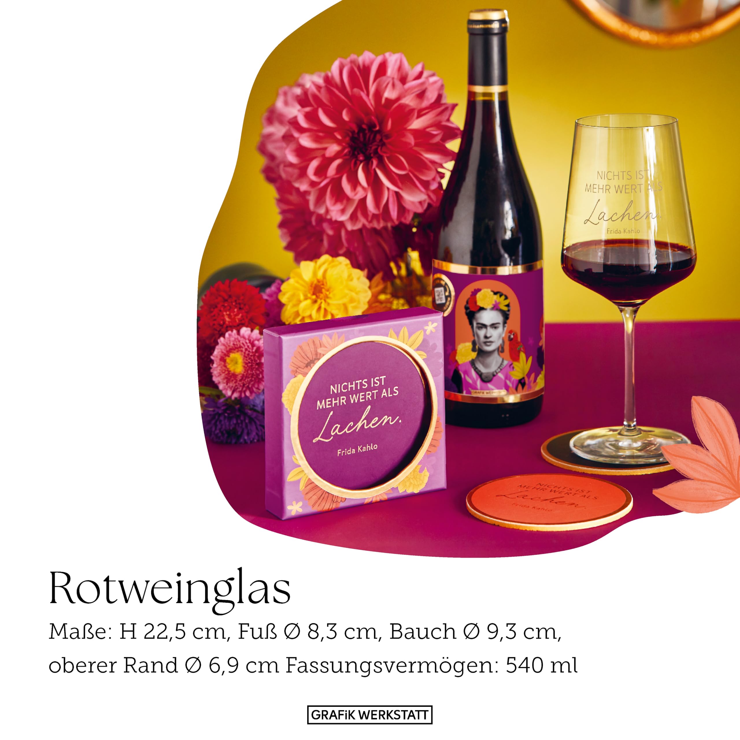 grafik-werkstatt-genuss-design-rotweinglas-frida-kahlo image 3