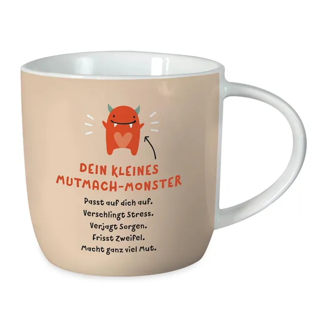 grafik-werkstatt-kaffeetasse-mutmach-monster-porzellan-300-ml image 1