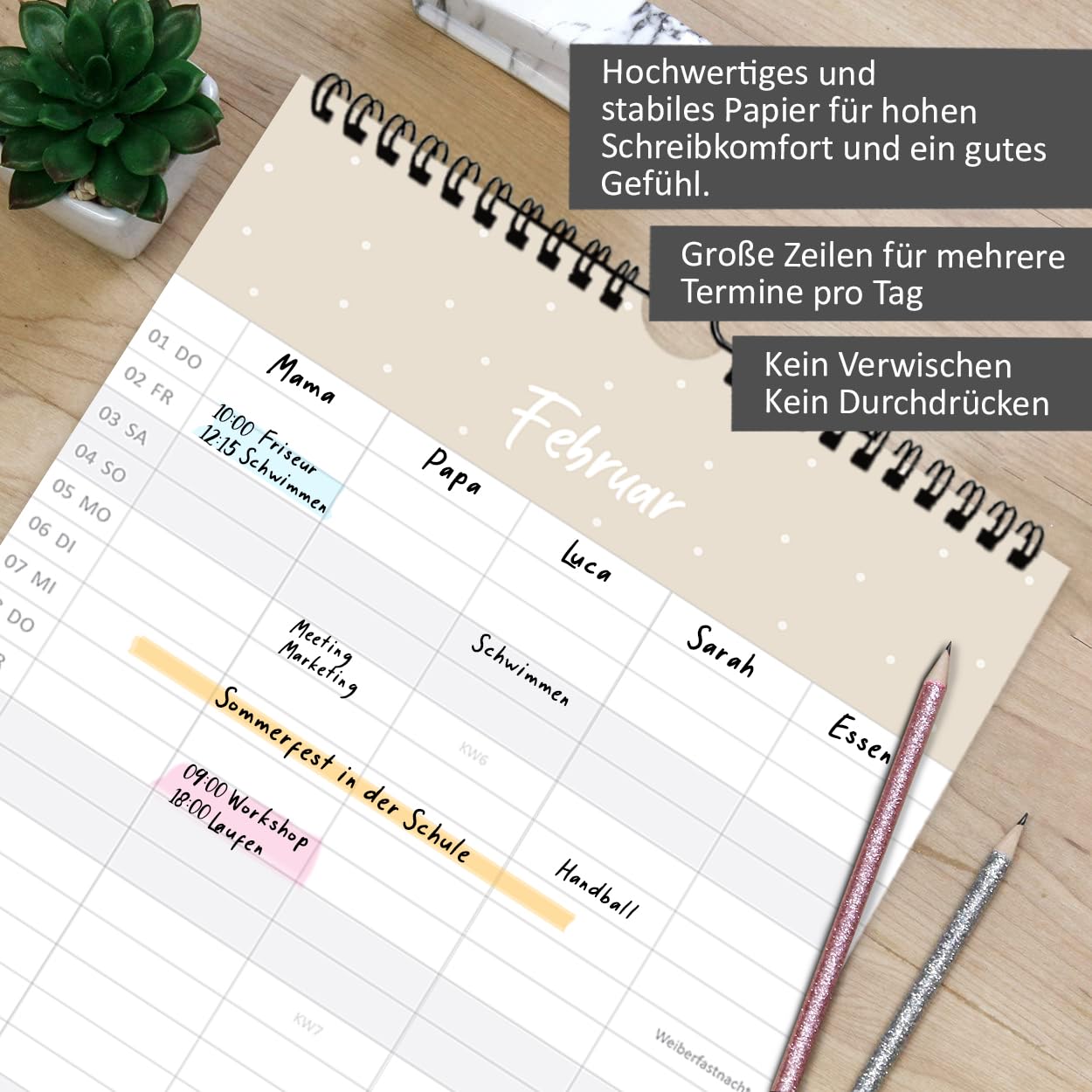 gr-tz-verlag-familienkalender-2024-wandkalender-5-spalten-blattgold-22-x-43-cm image 3