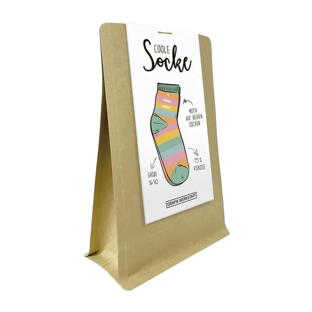 grafik-werkstatt-socken-kleine-auszeit-gr-36-40-41-45 image 1
