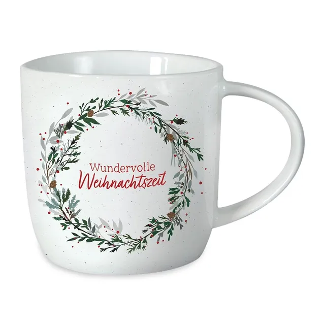 grafik-werkstatt-kaffeetasse-porzellan-300-ml-wundervolle-weihnachtszeit-rot-gr- image 1