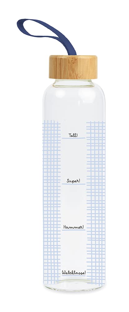 grafik-werkstatt-trinkflasche-glas-weltbester-papa-blau-550-ml-mit-griffschlaufe image 3