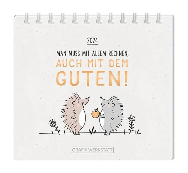 grafik-werkstatt-das-original-mini-kalender-2024-man-muss-mit-allem-rechnen image 1