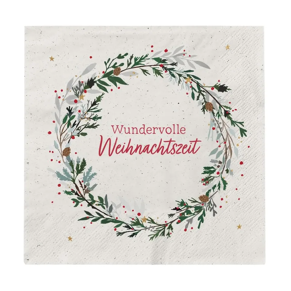 grafik-werkstatt-servietten-wundervolle-weihnachtszeit-20-st-ck-rot image 1