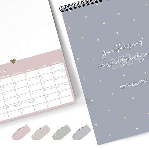 gr-tz-verlag-bastelkalender-2024-wandkalender-din-a4-mit-goldfolie image 8