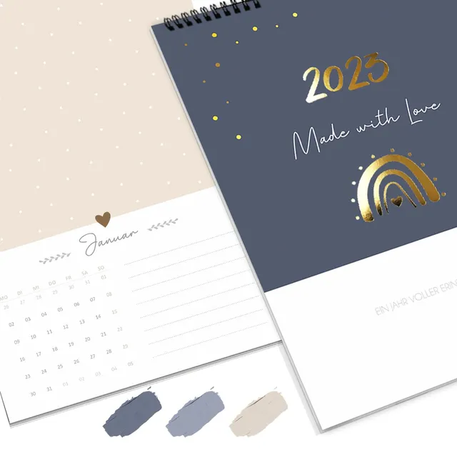 gr-tz-verlag-bastelkalender-blattgold-a4-wandkalender-fotokalender-zum-selbstges image 1