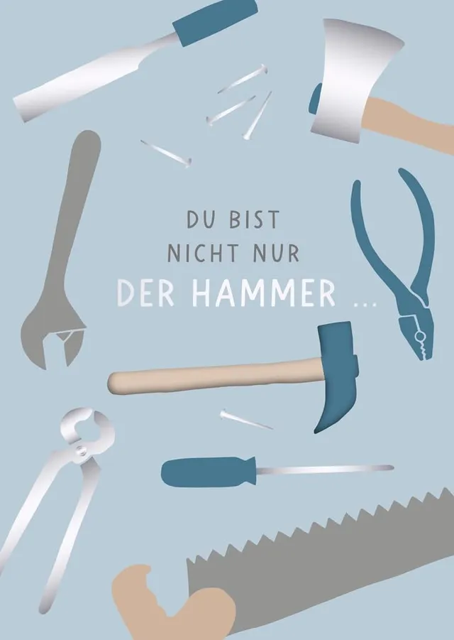 grafik-werkstatt-musikkarte-du-bist-nicht-nur-der-hammer-coversong-oh-yeah-22-2x image 1