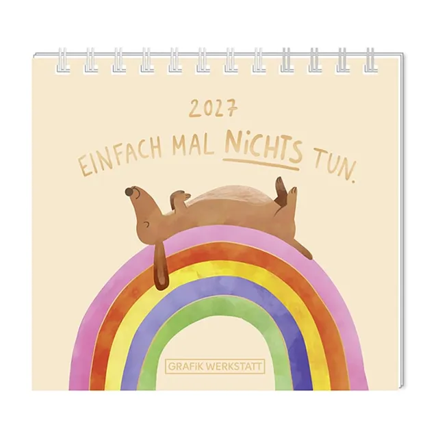 grafik-werkstatt-classic-line-mini-kalender-2027-einfach-mal-nichts-tun image 1