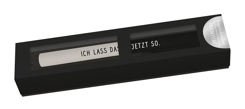 grafik-werkstatt-schreibkram-manufaktur-kugelschreiber-ich-lass-das-jetzt-so image 1