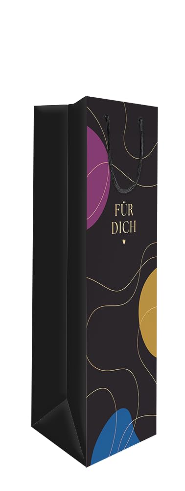 grafik-werkstatt-genuss-design-weinflaschen-geschenkt-te-f-r-dich-10-5-x-30-cm image 1