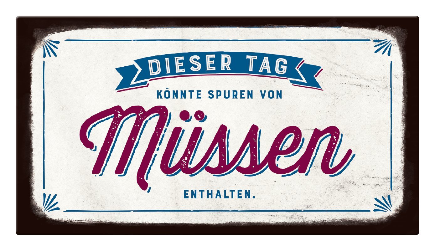 grafik-werkstatt-vintageart-cardboard-22-x-12-cm-ich-esse-schokolade-nur-an-tage image 3
