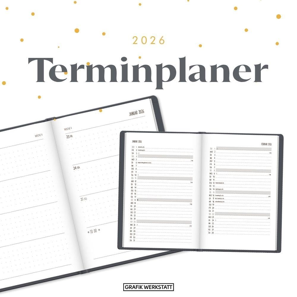 grafik-werkstatt-terminplaner-lederlook-2026-schwarz-a6 image 2