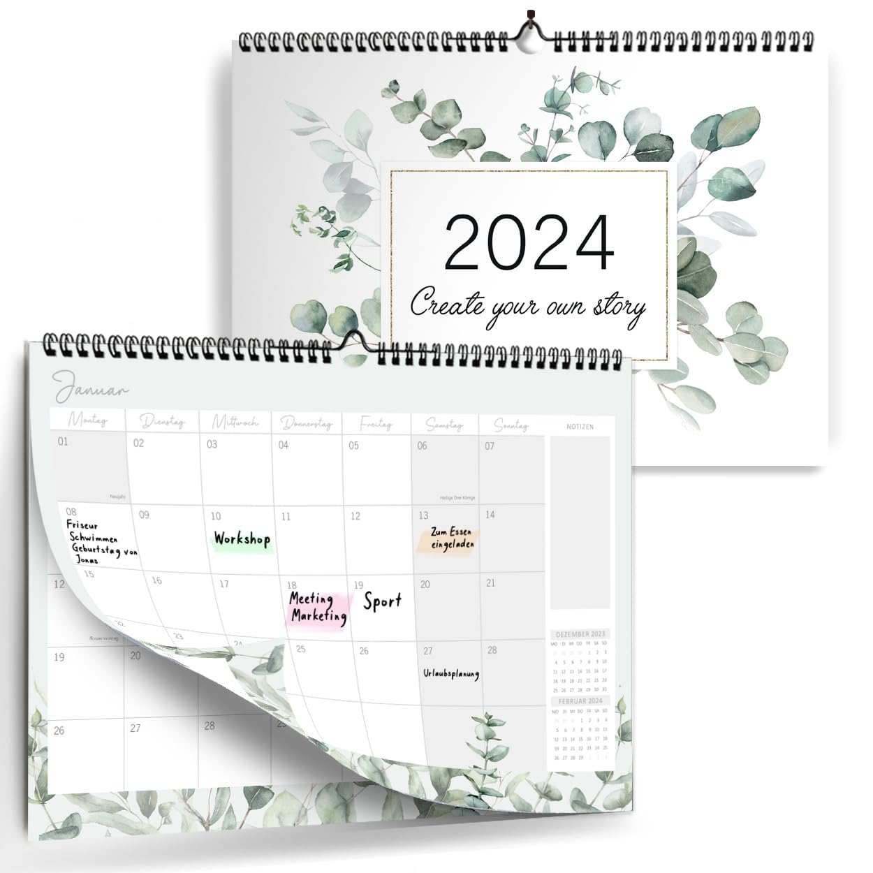gr-tz-verlag-monatskalender-wandkalender-a4-quer-familienplaner-f-r-paare-und-fa image 1