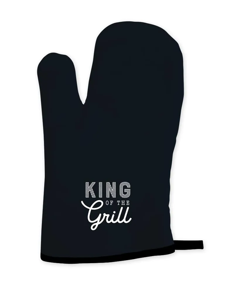 grafik-werkstatt-ofen-handschuh-king-of-the-grill-schwarz image 1