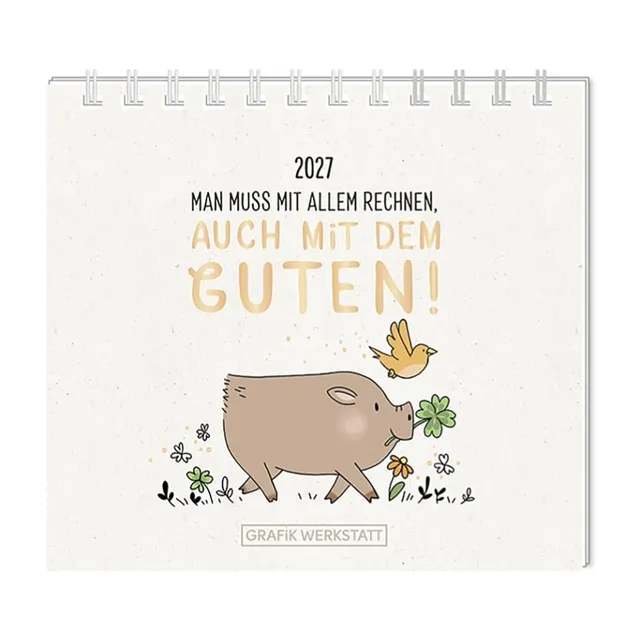 grafik-werkstatt-mini-kalender-2027-man-muss-mit-allem-rechnen-mini-kalender-mit image 1