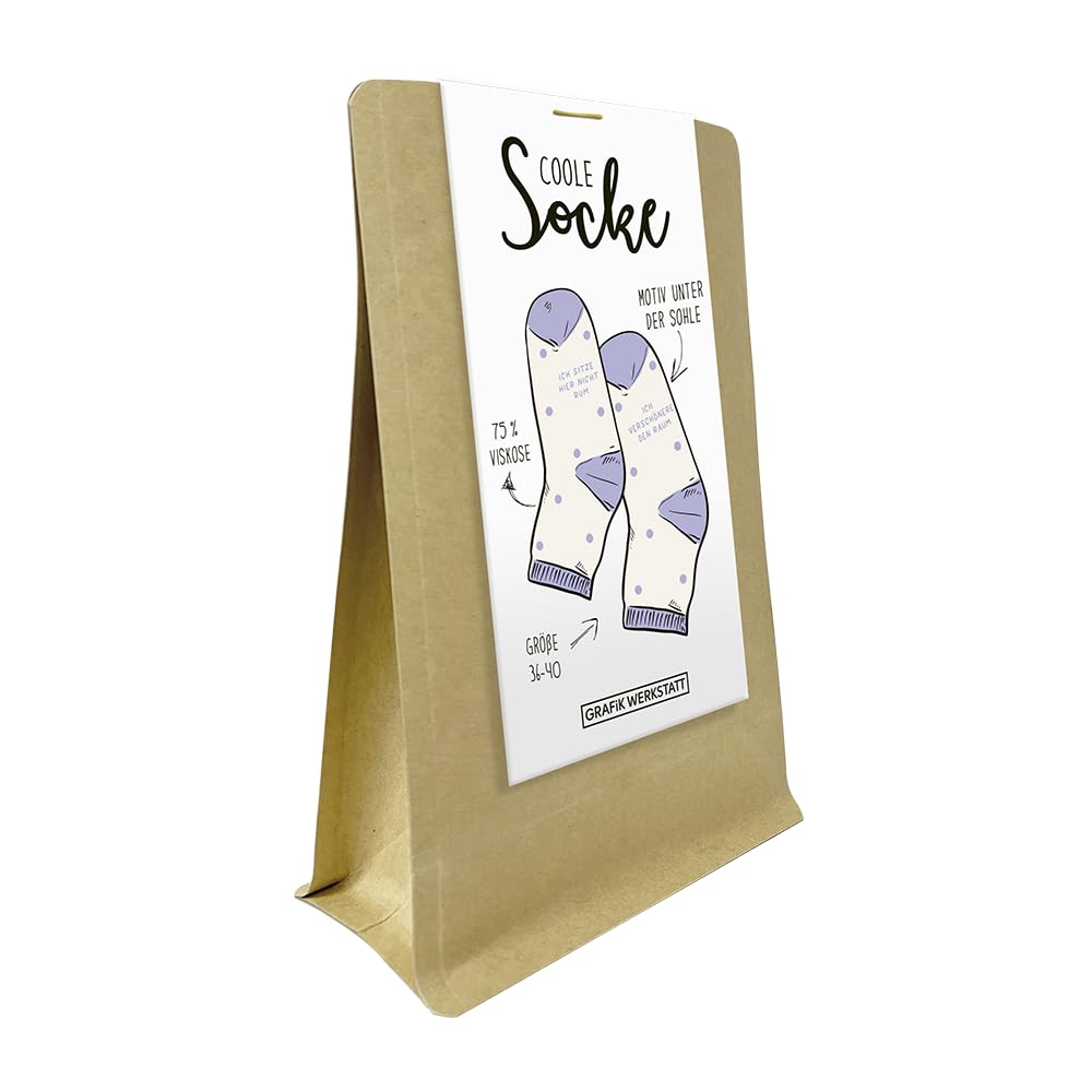 grafik-werkstatt-socken-ich-sitze-hier-gr-36-40-41-45 image 1