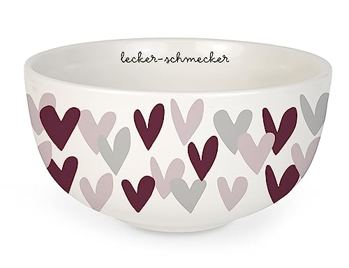 grafik-werkstatt-bowl-schale-aus-porzellan-lecker-schmecker-wei-15-5-cm-durchmes image 5